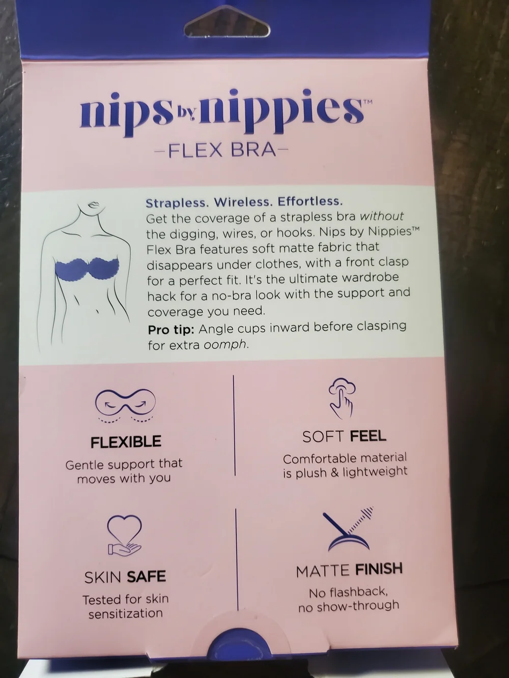 Flex Bra Sticky Backless Strapless Bra - Cream